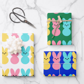 Colorful Bunny Wrapping Paper – Cute Easter  Geschenkpapier Set