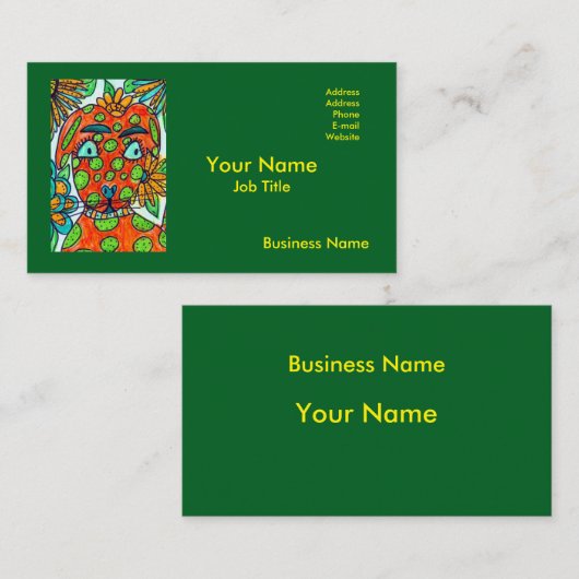 Colorful Business Card Visitenkarte (Vorne/Hinten)
