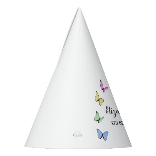 Colorful Butterflies Birthday Partyhütchen (Links)