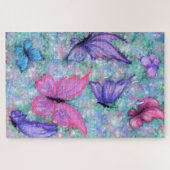 Colorful Butterflies Flying Puzzle (Horizontal)