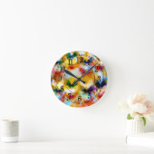 colorful butterflies runde wanduhr (Zuhause)