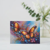 Colorful Butterfly # 2 Postkarte (Stehend Vorderseite)