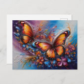 Colorful Butterfly # 2 Postkarte (Vorne/Hinten)