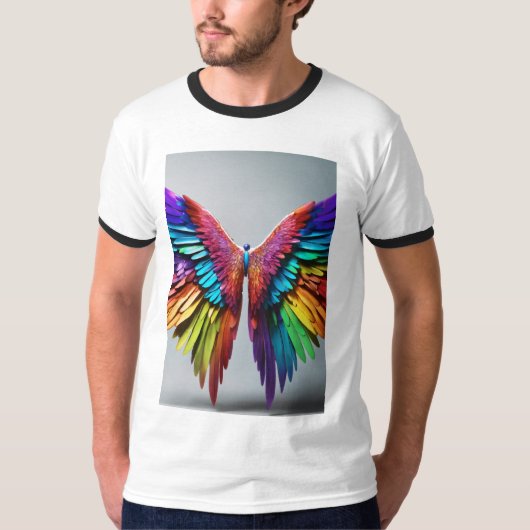 "Colorful Butterfly Art T - Shirt" T-Shirt (Vorderseite)