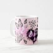 Colorful Butterfly Art with Vibrant Wing nature Kaffeetasse (Vorderseite Links)