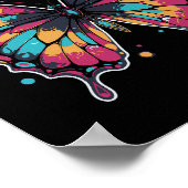 Colorful Butterfly Illustration Poster (Ecke)