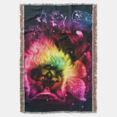 Colorful Butterfly Kitty Decke (Vorderseite Vertikal)