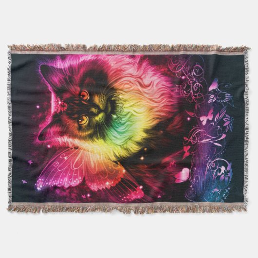 Colorful Butterfly Kitty Decke (Vorderseite)