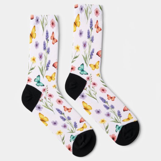 Colorful Butterfly Socken (Rechts)