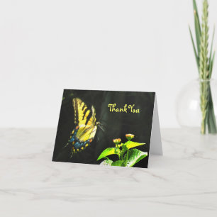 Colorful Butterfly Thank You Card Dankeskarte