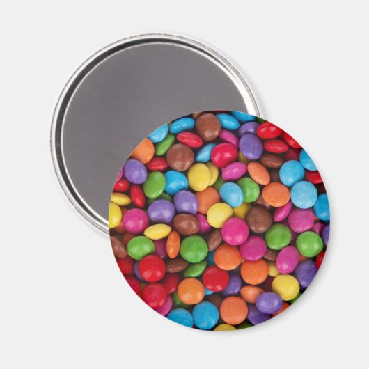 Colorful Button Candy Cute Magnet (Vorderseite/Rückseite)