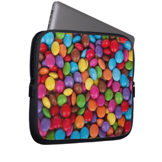 Colorful Button Candy Quirky Laptopschutzhülle (Vorne Rechts)