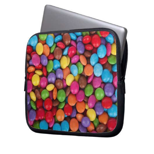 Colorful Button Candy Quirky Laptopschutzhülle (Vorderseite Links)