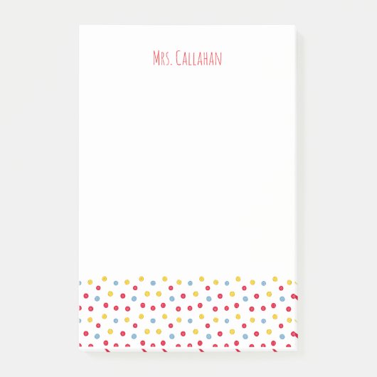 Colorful Buttons Post-It Notes Post-it Klebezettel (Vorderseite)