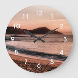 Colorful Cabo sunset Große Wanduhr