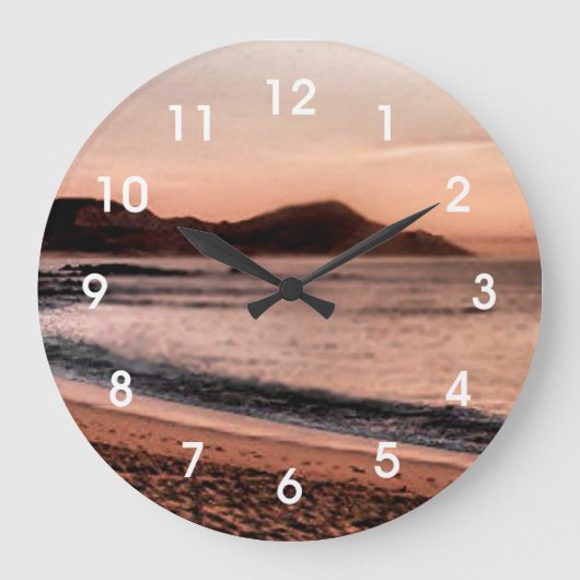 Colorful Cabo sunset Große Wanduhr (Vorderseite)