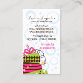 Colorful Cake Art Bäckerei Visitenkarte (Rückseite)