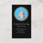 Colorful Cake Bakery Business Car Visitenkarte (Vorderseite)