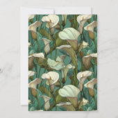 Colorful Call Lilies Accent 30Th Birthday Einladung (Rückseite)