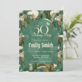 Colorful Call Lilies Accent 30Th Birthday Einladung (Stehend Vorderseite)