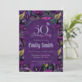 Colorful Call Lilies Fantasy 20Th Birthday Einladung (Stehend Vorderseite)