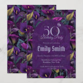 Colorful Call Lilies Fantasy 20Th Birthday Einladung (Vorne/Hinten)