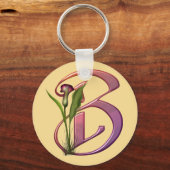 Colorful Calla Initial B Schlüsselanhänger (Vorderseite)