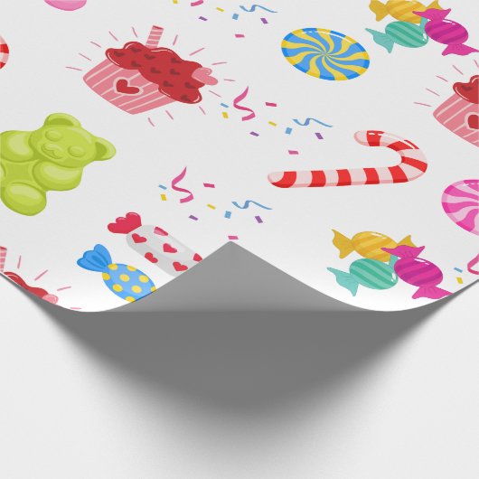 Colorful Candies Geschenkpapier (Ecke)