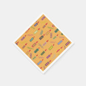 Colorful Candles Happy Birthday Napkins Serviette (Ecke)