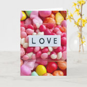 Colorful Candy Love Bridal Wedding Anniversary Karte (Gelbe Blume)