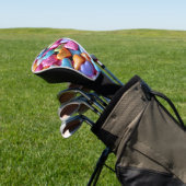 Colorful Candy Love Hearts Golf Headcover (In SItu)