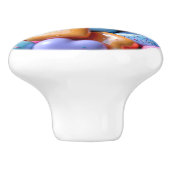 Colorful Candy Love Hearts Keramikknauf (Seitenansicht)