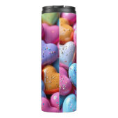 Colorful Candy Love Hearts Thermosbecher (Rückseite)