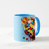 Colorful Candy Sphere Mug | Sweet & Fun Coffee Cup Tasse (VorderseiteRechts)