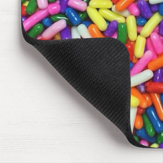 Colorful Candy Sprinkles Mousepad (Ecke)