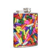 Colorful Candy Sprinkles Quirky Flachmann (Rechts)