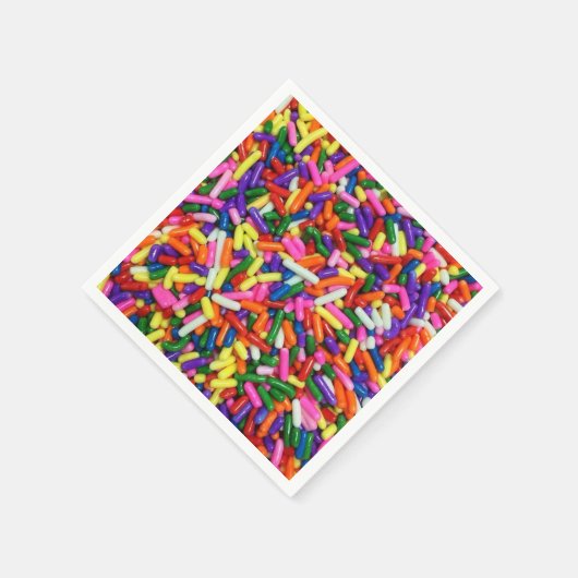 Colorful Candy Sprinkles Serviette (Ecke)