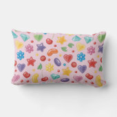 "Colorful Candy Star Lumbar Pillow Lendenkissen (Rückseite)