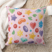 "Colorful Candy Star Throw Kissen (Decke)