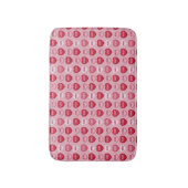 colorful candy Valentine's day heart pattern Badematte (Vorderseite Vertikal)