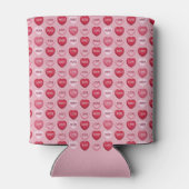 colorful candy Valentine's day heart pattern Dosenkühler (Rückseite)