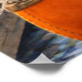 Colorful Canoes Poster (Ecke)