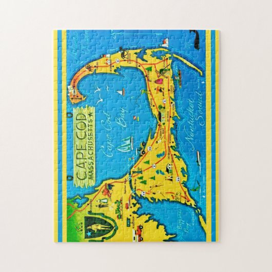 Colorful Cape Cod 11x14 Puzzle (Vertikal)