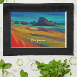 Colorful Cape Sebastian Oregon Geschirrtuch