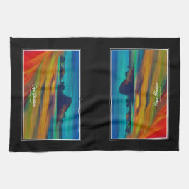 Colorful Cape Sebastian Oregon Geschirrtuch