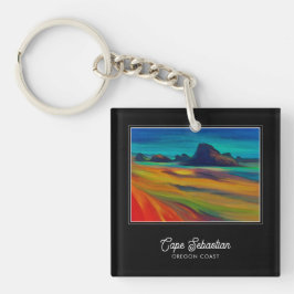 Colorful Cape Sebastian Oregon Schlüsselanhänger
