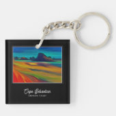 Colorful Cape Sebastian Oregon Schlüsselanhänger (Rückseite)