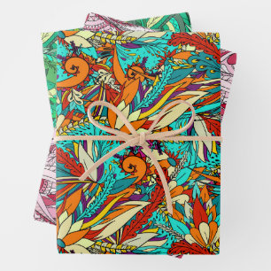Colorful caribbean Edition  Packpapier Blatt