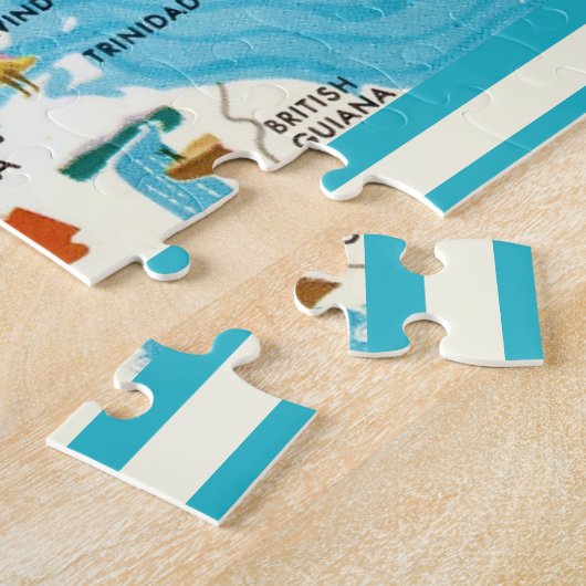 Colorful Caribbean Map  Puzzle (Seite)