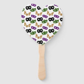 Colorful Carnival Masks NOLA Fächer (Vorderseite)